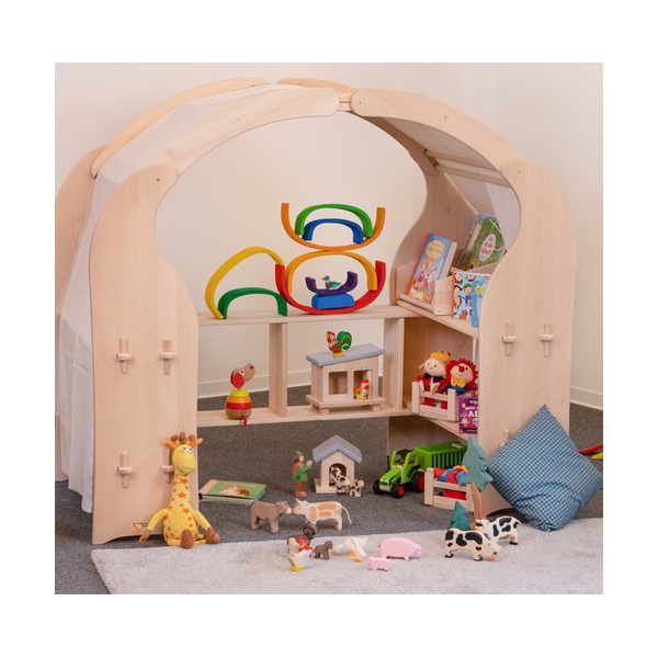 Kinder-Spielständer Mia mit Zubehör | Waldorf Spielhaus